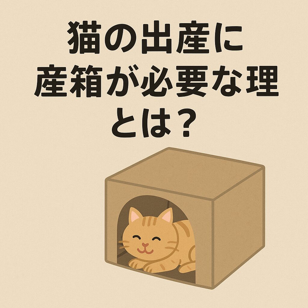 猫の出産に産箱が必要な理由とは?