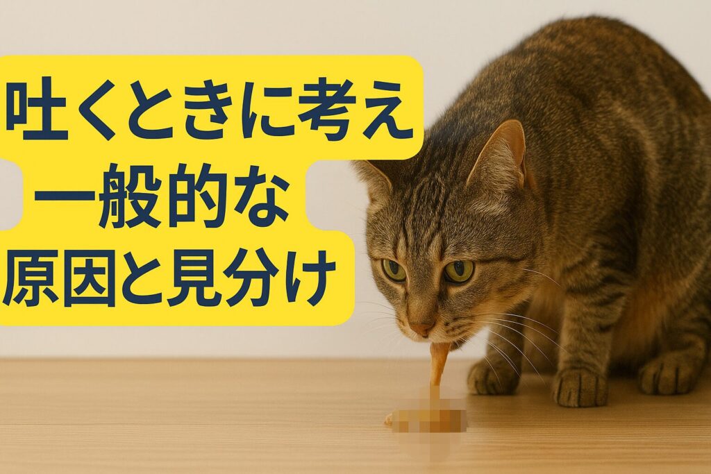 2.吐くときに考える一般的な原因と見分け方