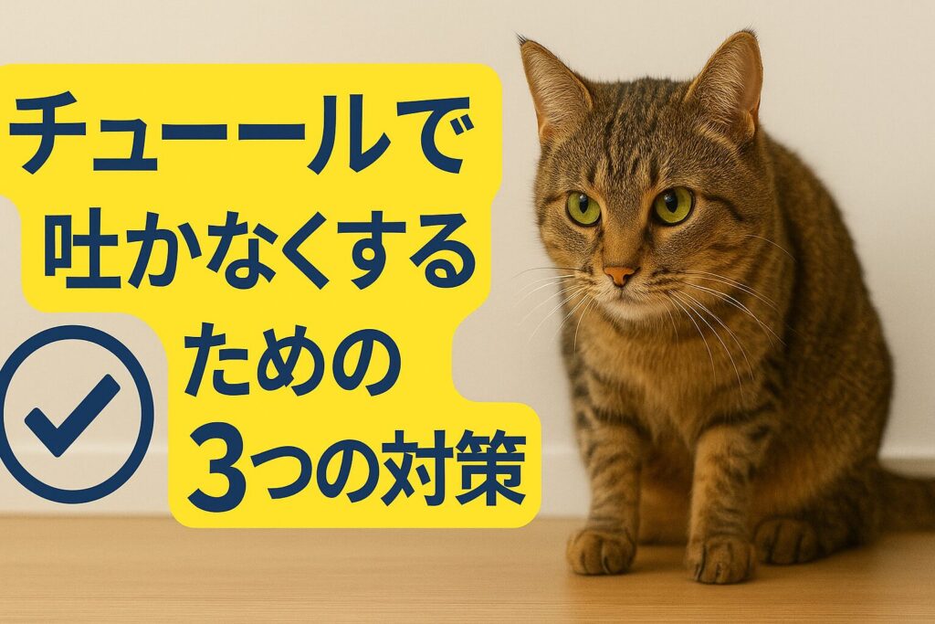 3.チュールで吐かなくするための3つの対策