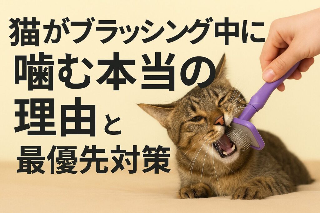 【結論】猫がブラッシング中に噛む本当の理由と最優先対策