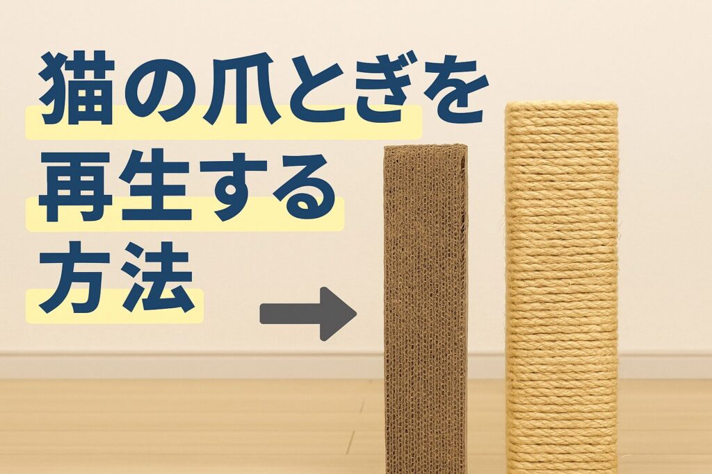 猫の爪とぎを再生する方法