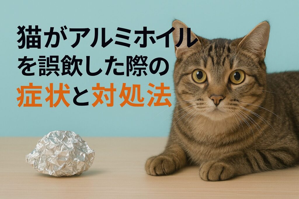 猫がアルミホイルを誤飲した際の症状と対処法