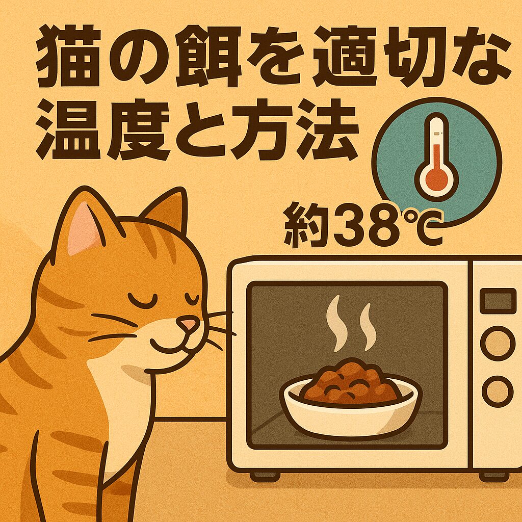 猫の餌を温める適切な温度と方法