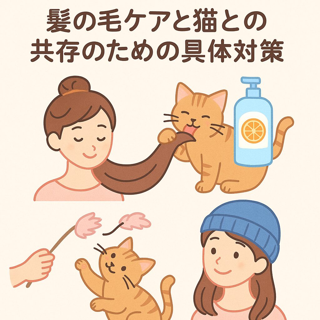 髪の毛ケアと猫との共存のための具体対策
