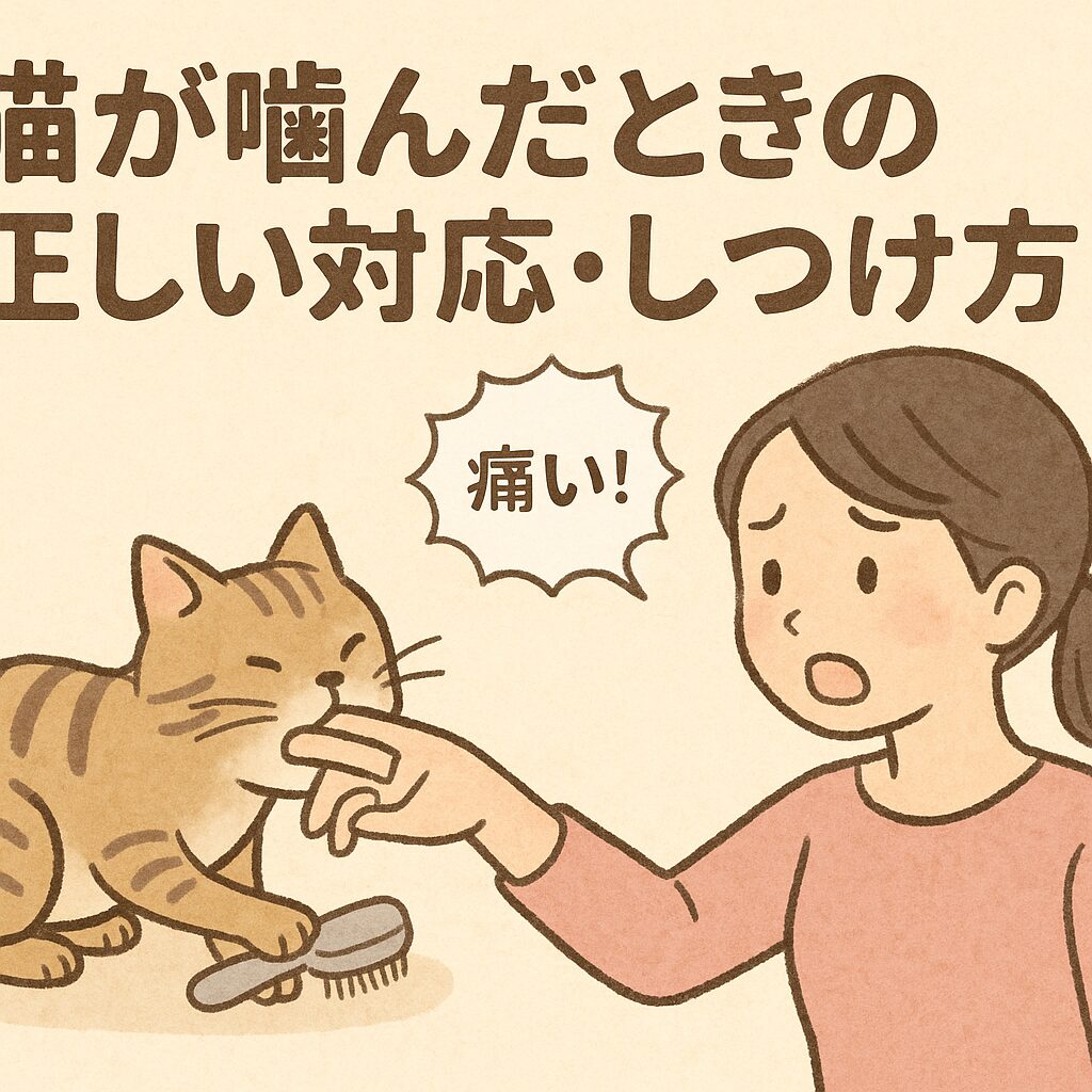 猫が噛んだときの正しい対応・しつけ方