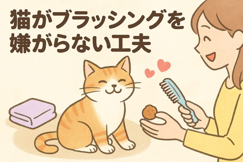 猫がブラッシングを嫌がらない工夫
