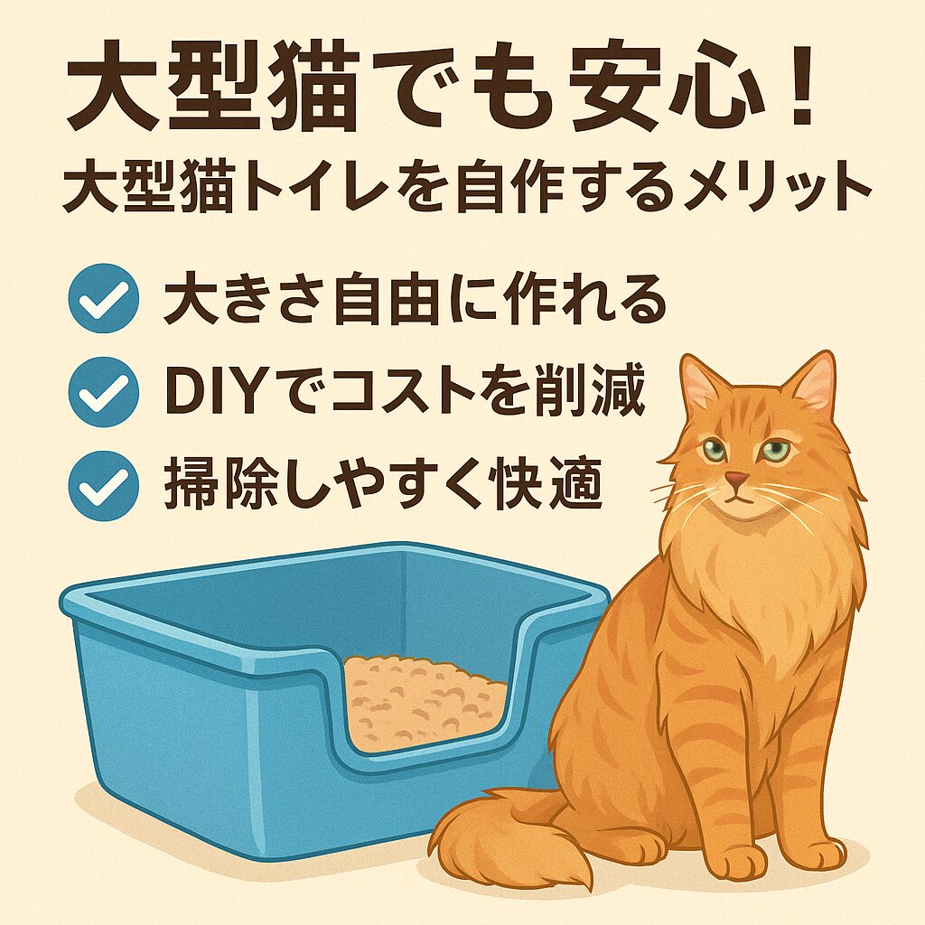 大型猫でも安心!大型猫トイレを自作するメリット