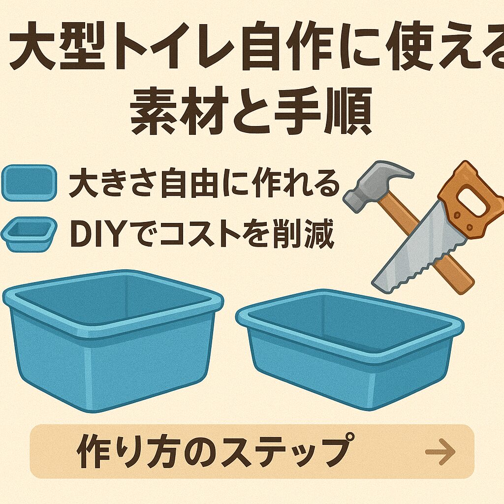 大型トイレ自作に使える素材と手順