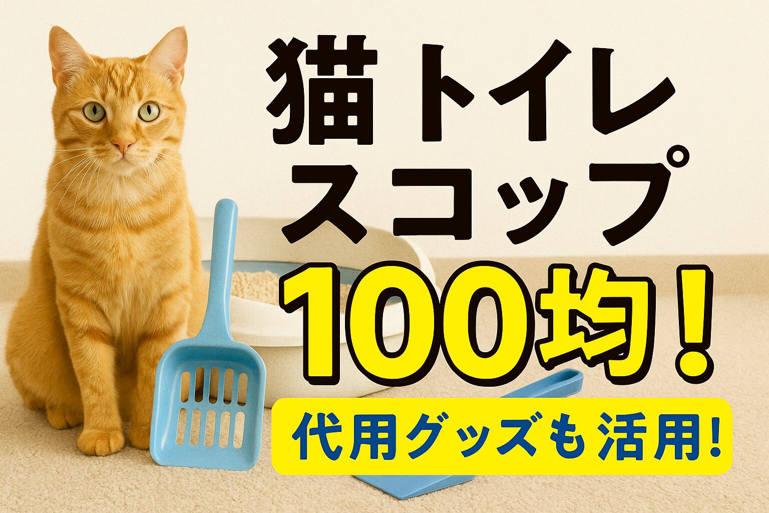 猫トイレスコップ100均おすすめ＆使い方解説！