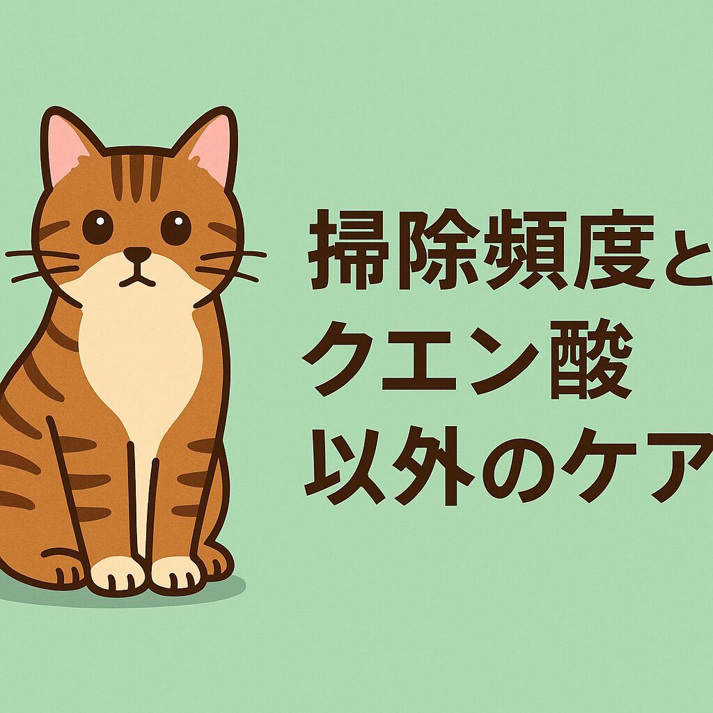 掃除頻度とクエン酸以外のケア