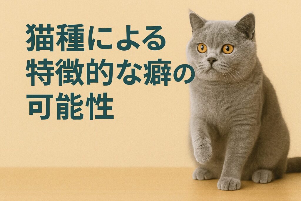 猫種による特徴的な癖の可能性