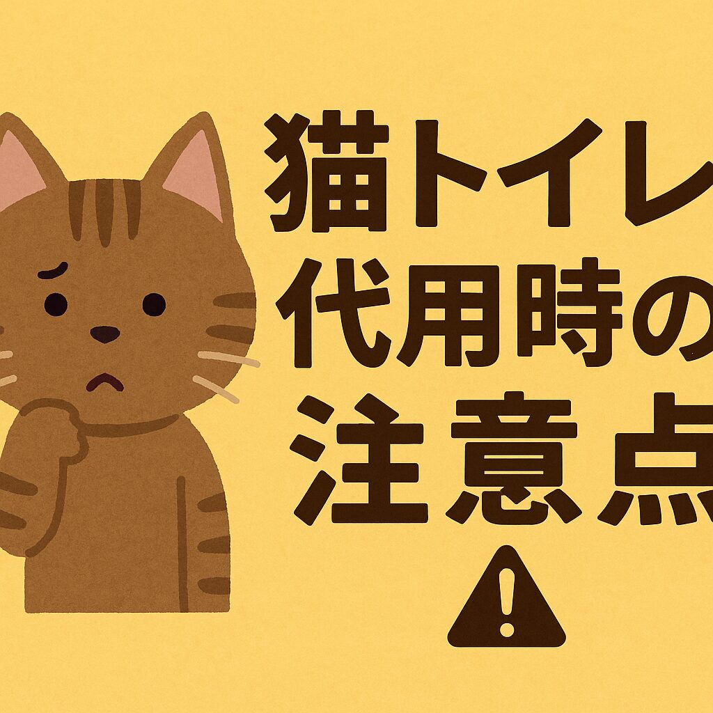 猫 トイレ 代用時の注意点