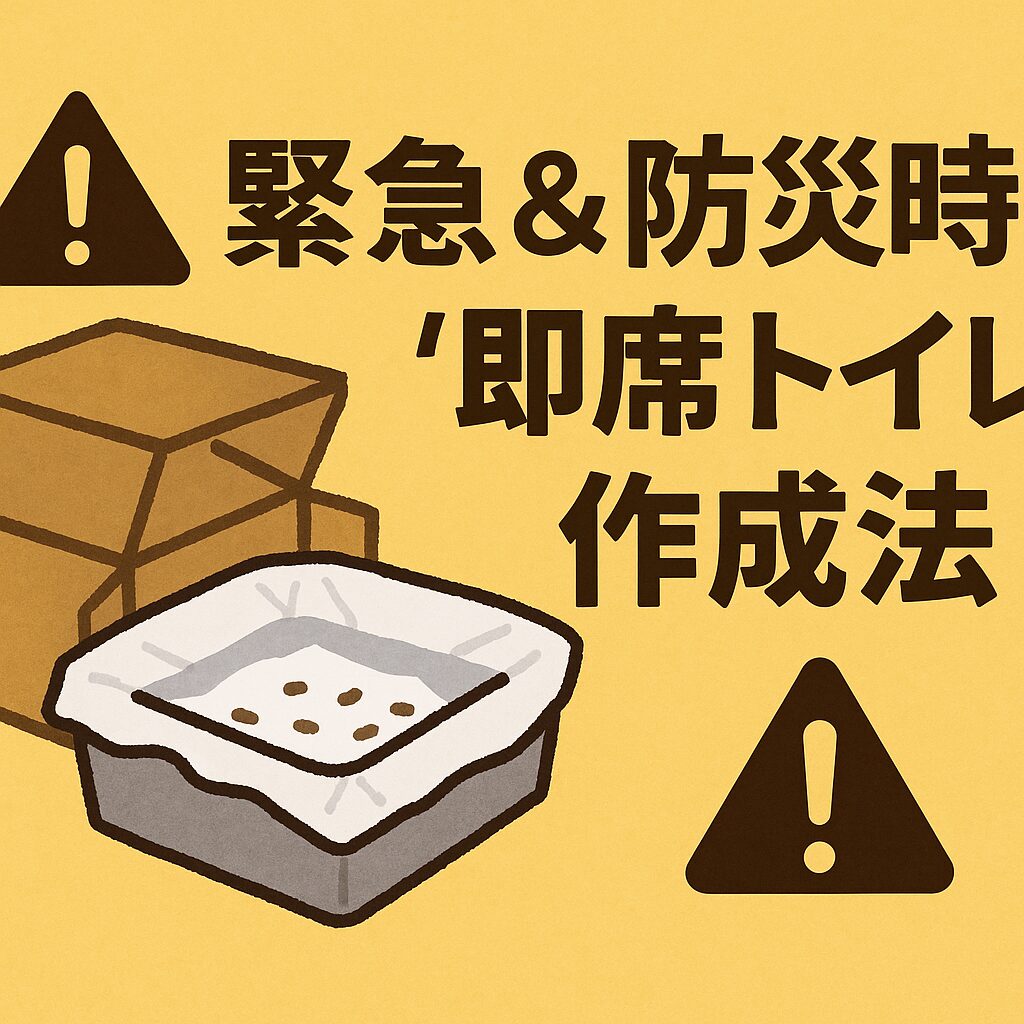 緊急&防災時の“即席トイレ”作成法