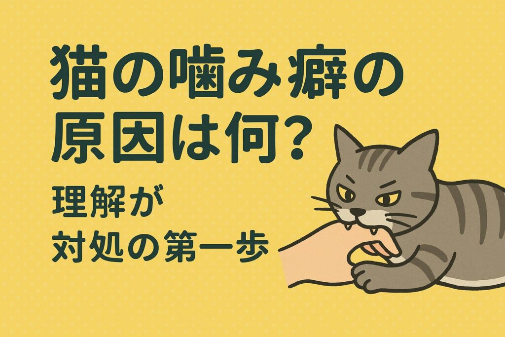 猫の噛み癖の原因は何?理解が対処の第一歩