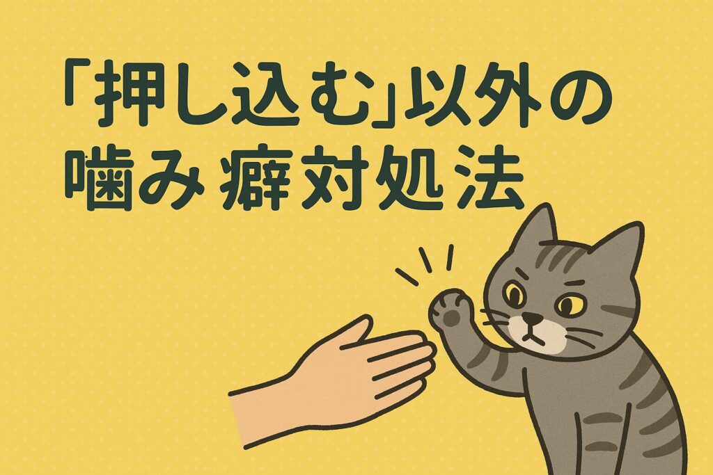 「押し込む」以外の噛み癖対処法