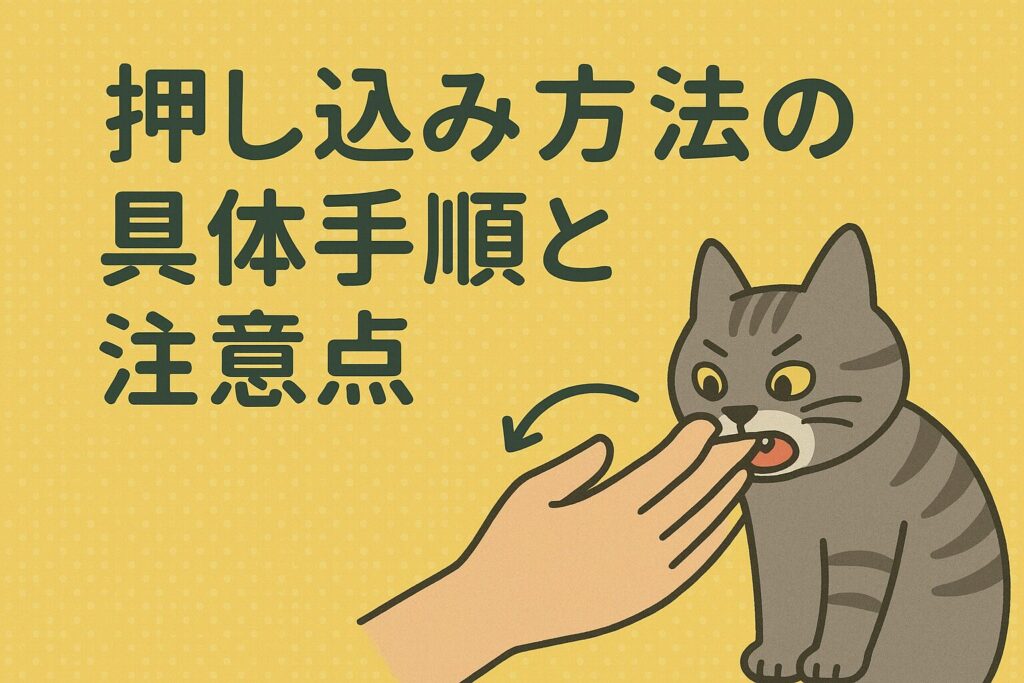 押し込み方法の具体手順と注意点