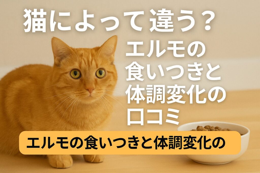 猫によって違う?エルモの食いつきと体調変化の口コミ