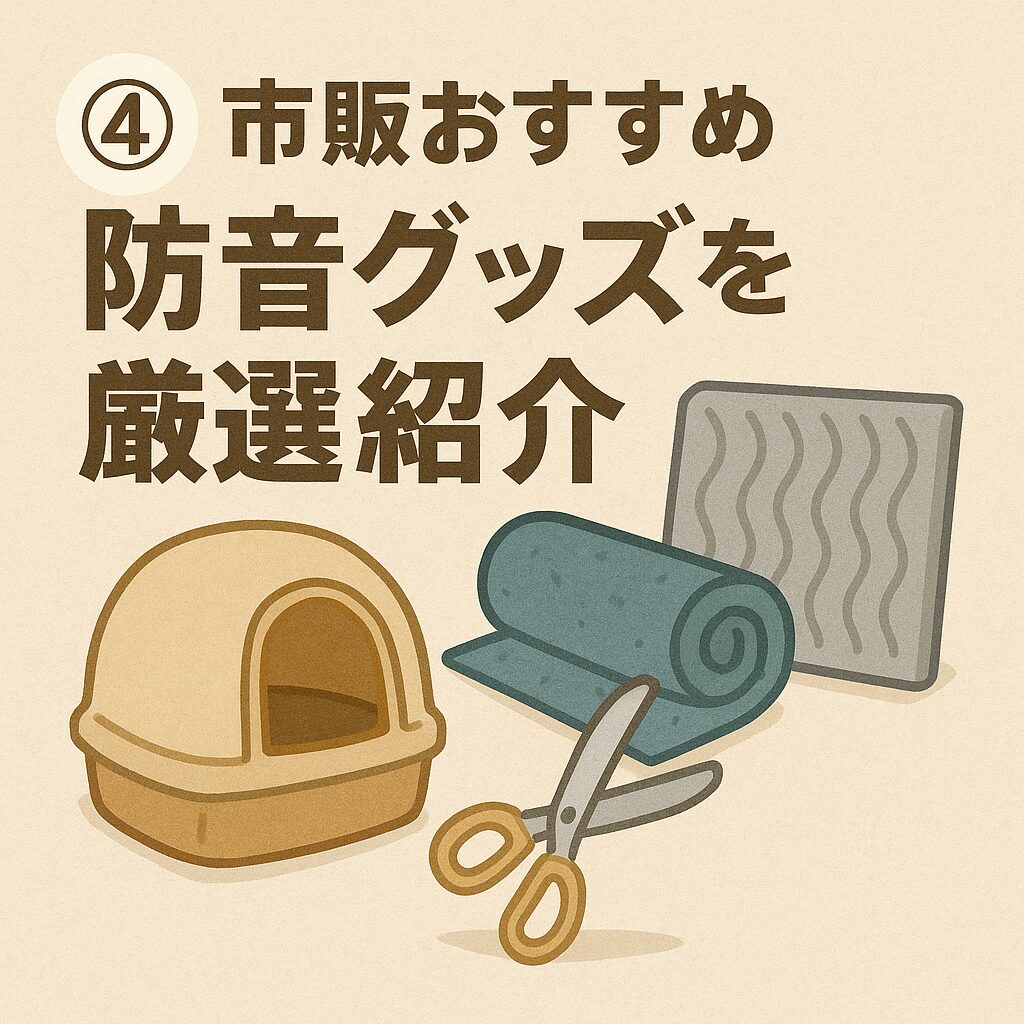 ④ 市販おすすめ防音グッズを厳選紹介
