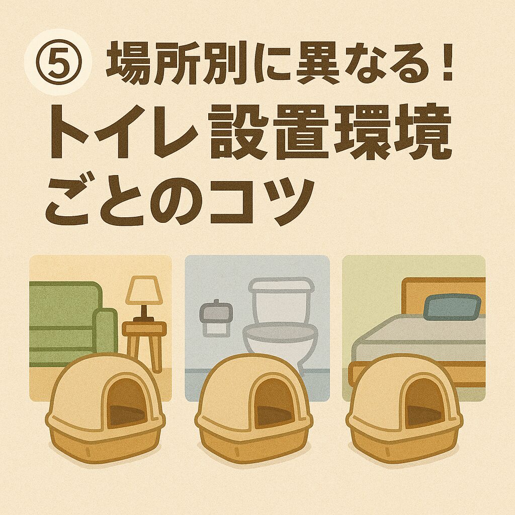 ⑤ 場所別に異なる!トイレ設置環境ごとのコツ