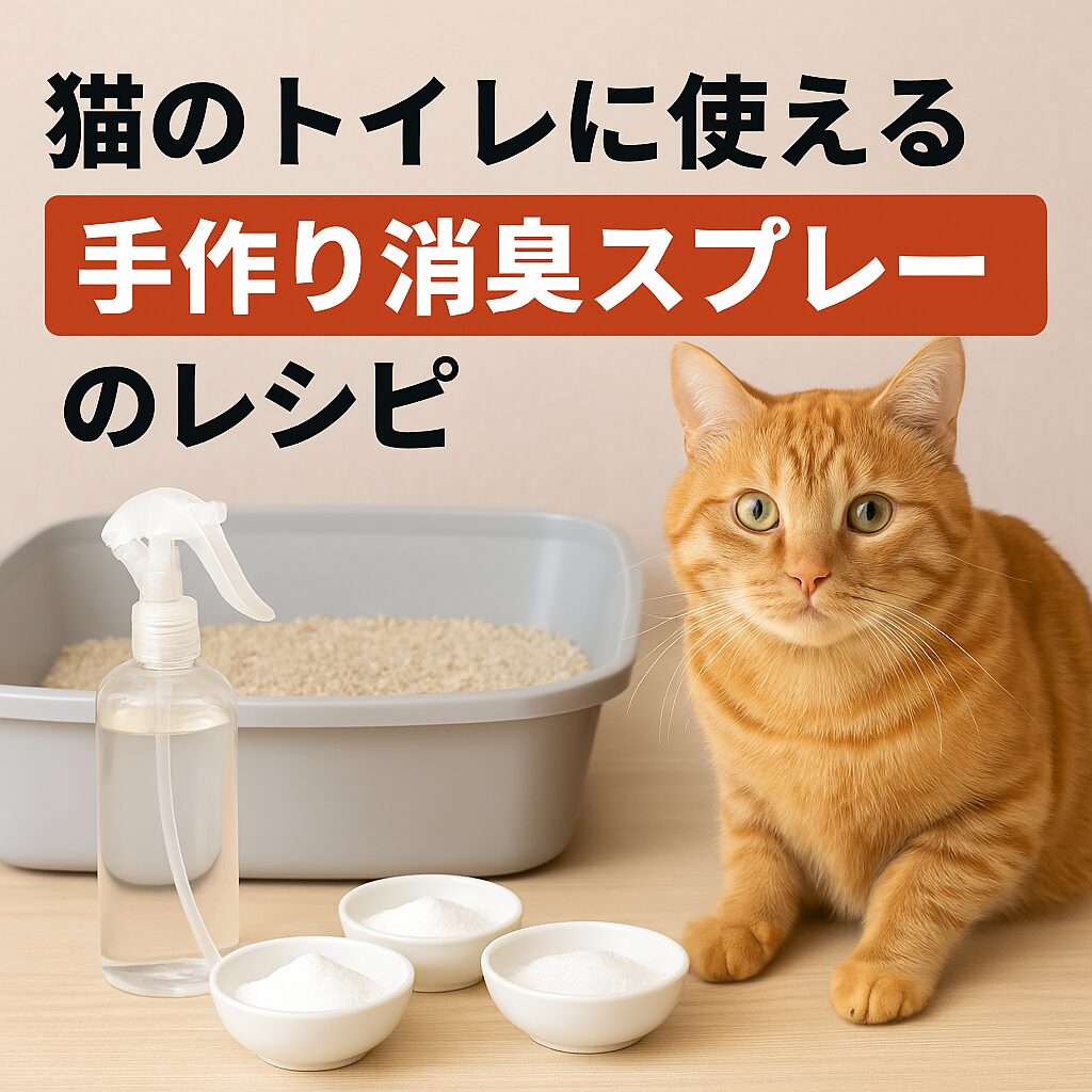 猫のトイレに使える手作り消臭スプレーのレシピ