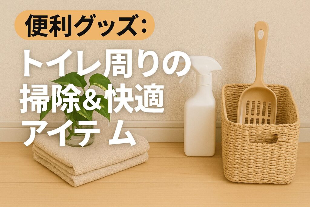 便利グッズ：トイレ周りの掃除＆快適アイテム