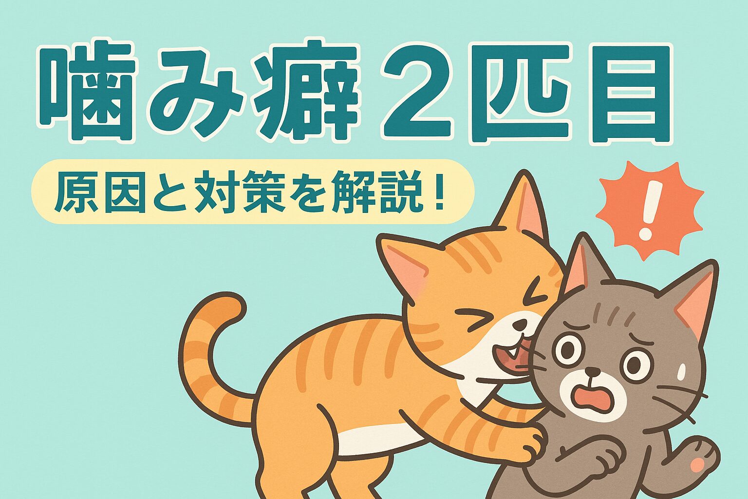 猫噛み癖が治る？2匹目と仲良くなる秘訣
