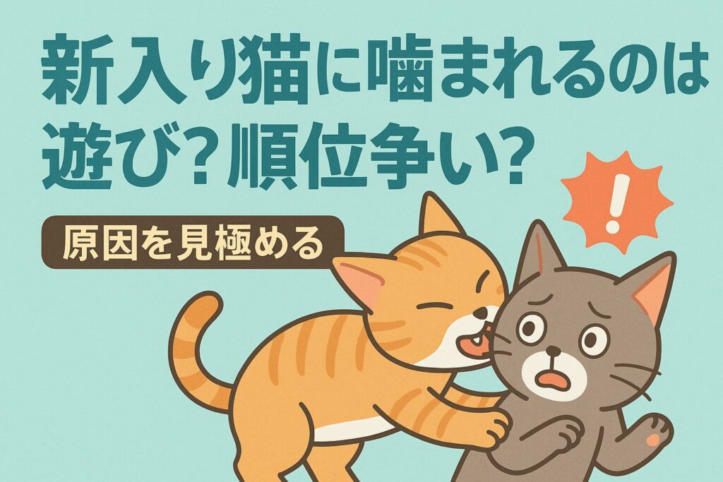 新入り猫に噛まれるのは遊び?順位争い?原因を見極める