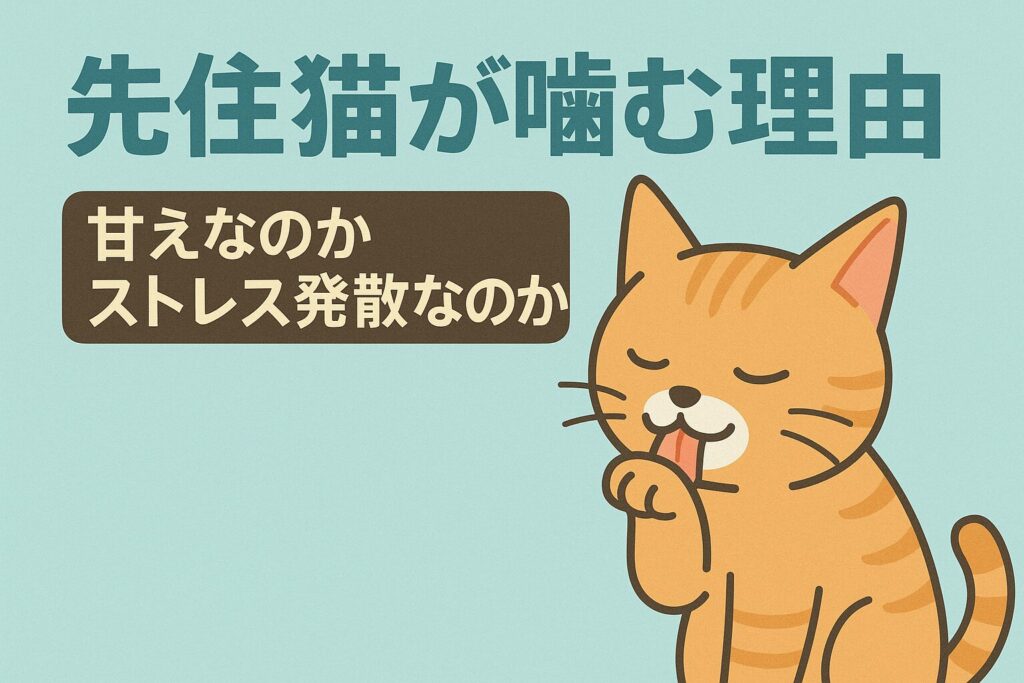 先住猫が噛む理由 ─ 甘えなのかストレス発散なのか