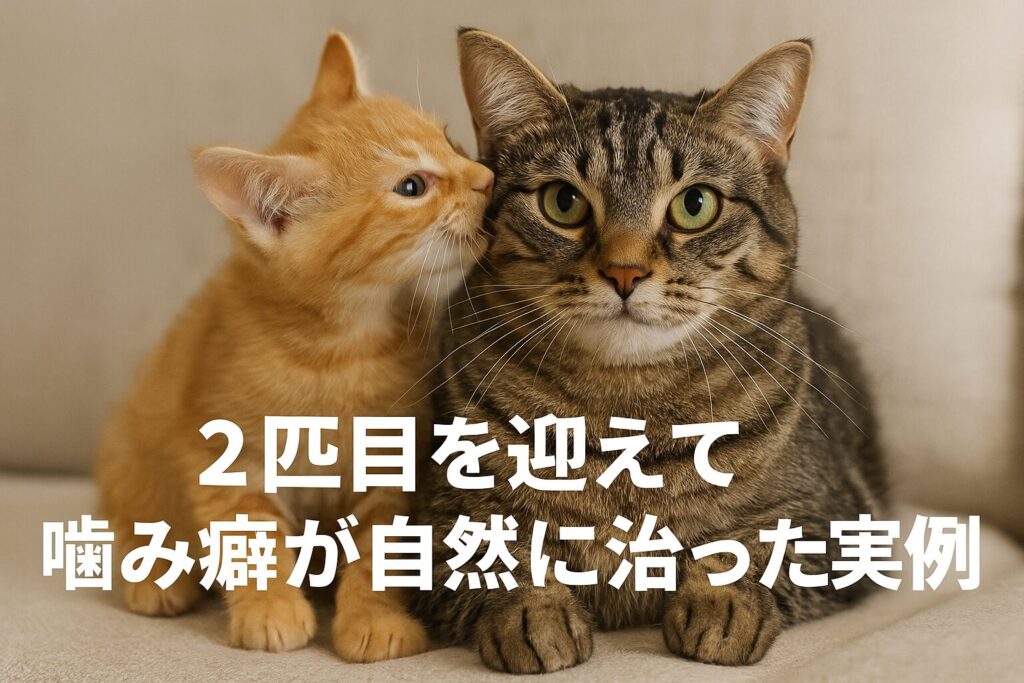 2匹目を迎えて噛み癖が自然に治った実例