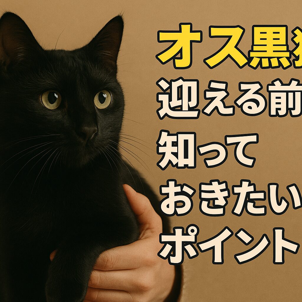 オス黒猫を迎える前に知っておきたいポイント