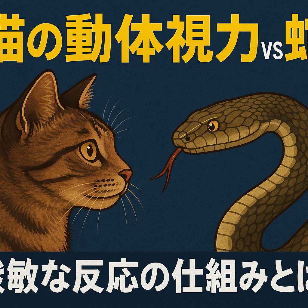 猫の動体視力と蛇への反応力はどれほどすごいのか？