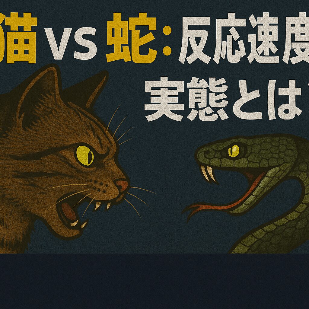 猫 vs 蛇：反応速度の実態とは？
