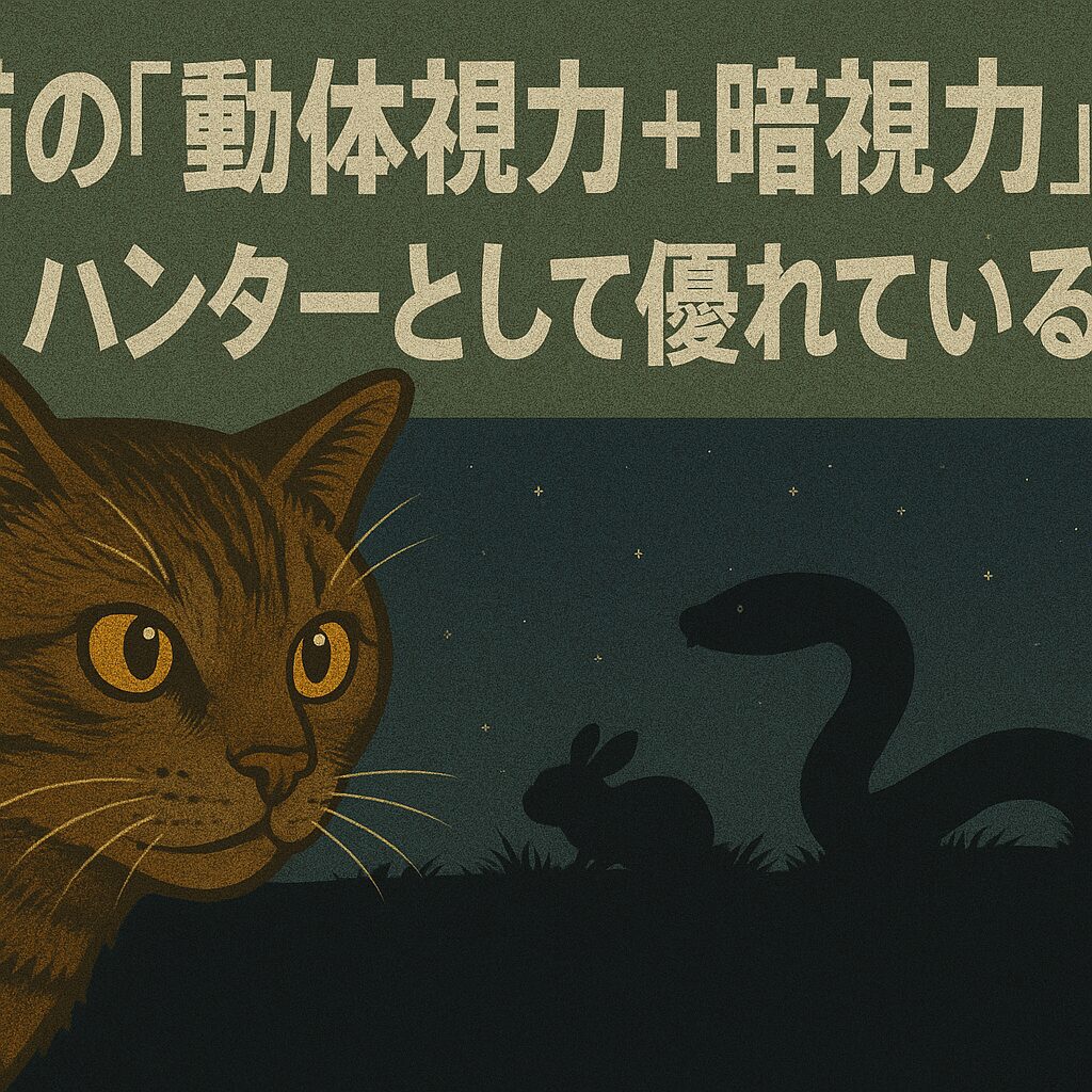 猫の「動体視力＋暗視力」がハンターとして優れている理由