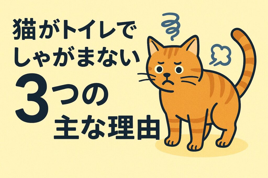 猫がトイレでしゃがまない3つの主な理由