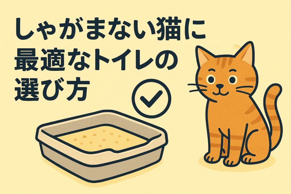 しゃがまない猫に最適なトイレの選び方
