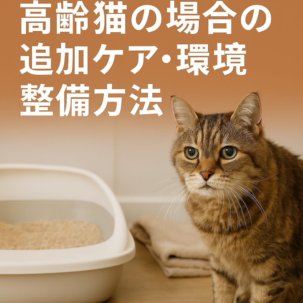 高齢猫の場合の追加ケア・環境整備方法