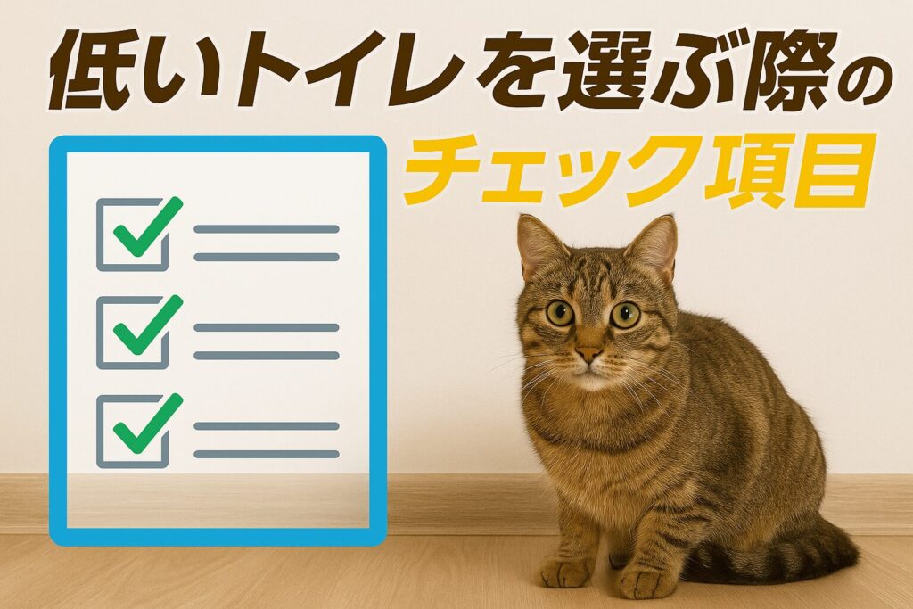 3. 低いトイレを選ぶ際のチェック項目