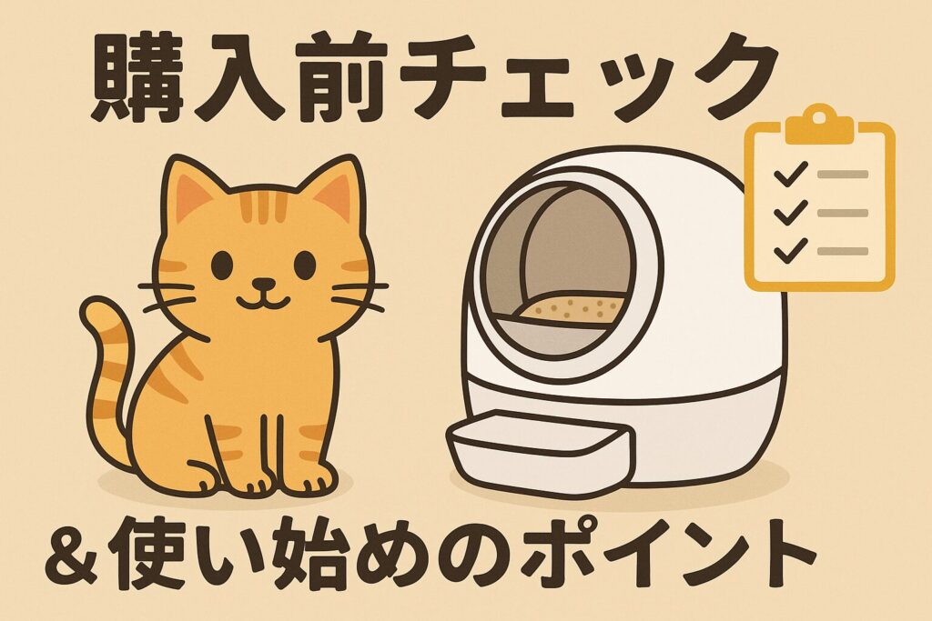 購入前チェック&使い始めのポイント