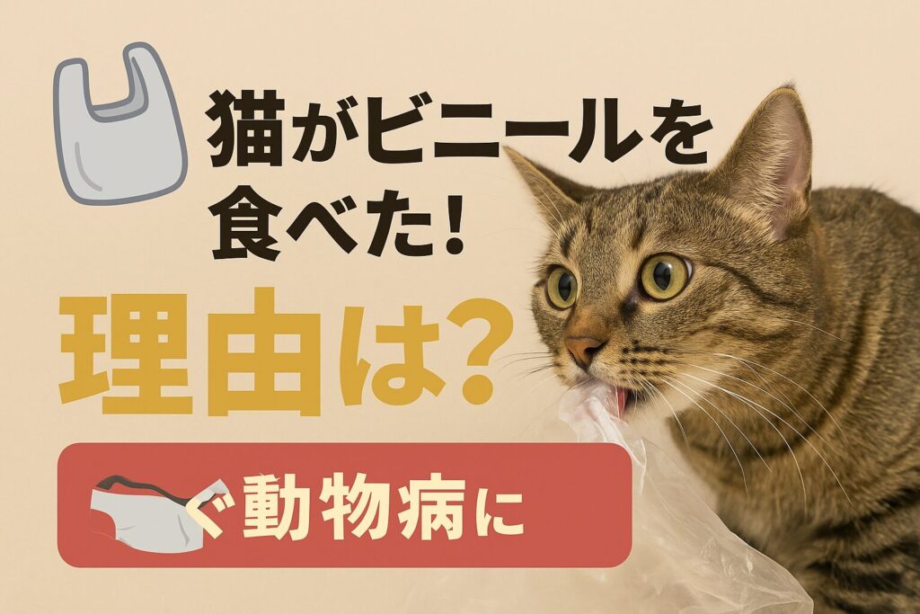 猫がビニールを食べてしまう理由は?