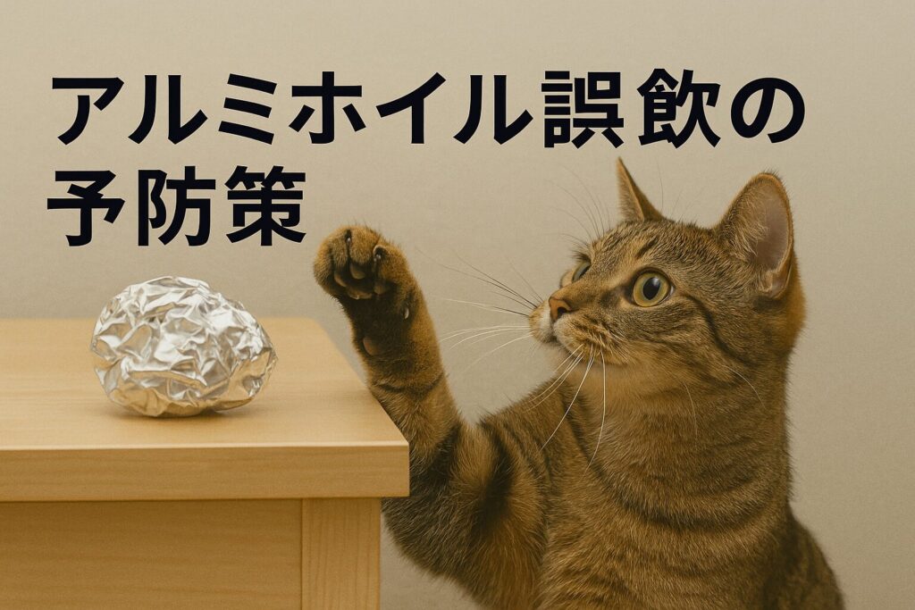 アルミホイル誤飲の予防策