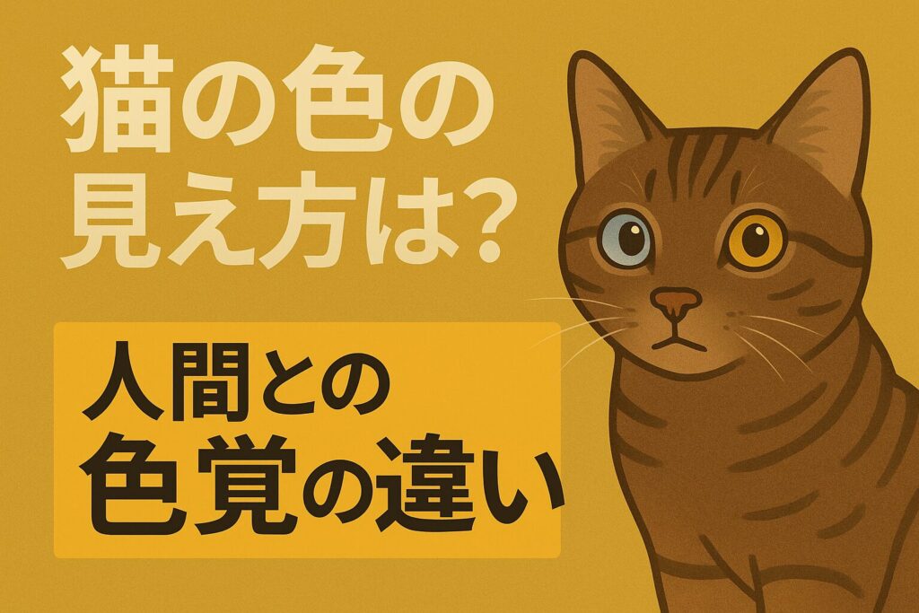 猫の色の見え方は?人間との色覚の違い