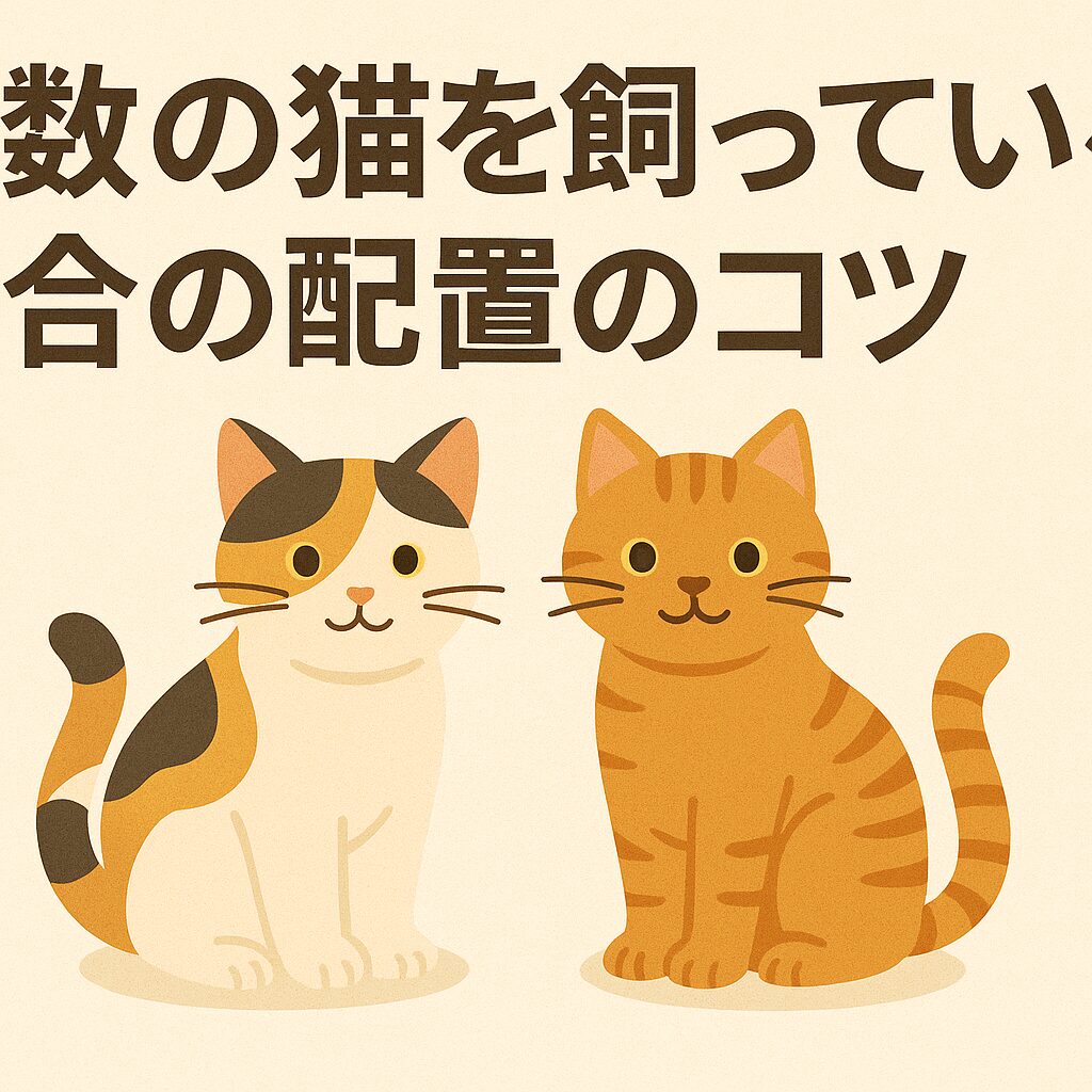 複数の猫を飼っている場合の配置のコツ