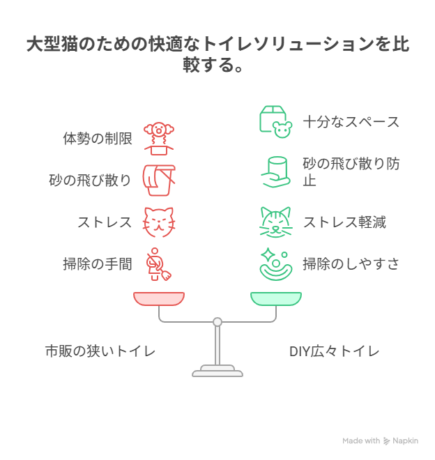 大型猫でも安心！大型猫トイレを自作するメリット