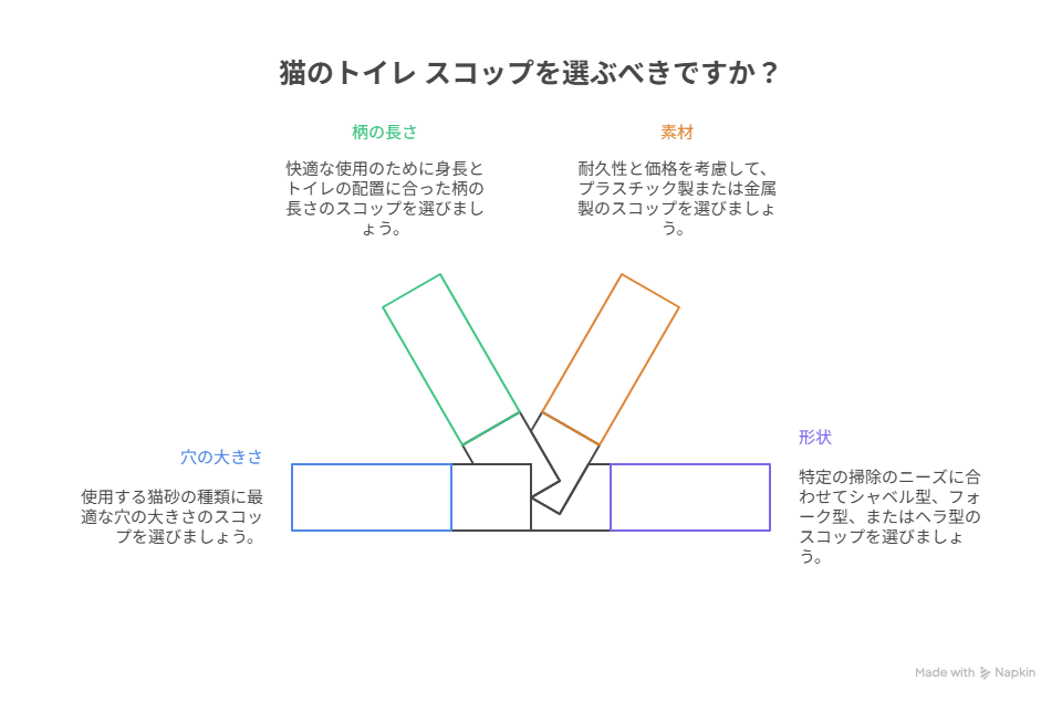 猫 トイレ スコップ 100均を選ぶ際のポイント