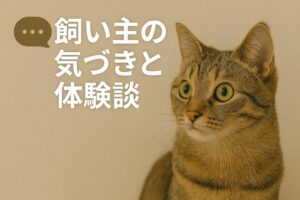 飼い主の気づきと体験談のカテゴリ画像