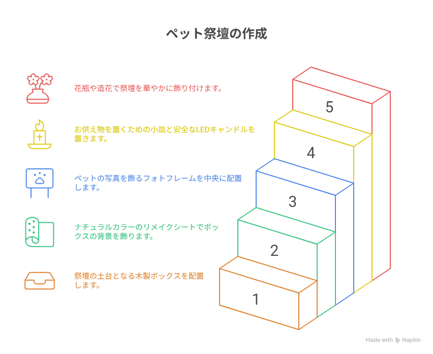 ダイソー＆セリアのアイテムを使ったペット祭壇の作り方
