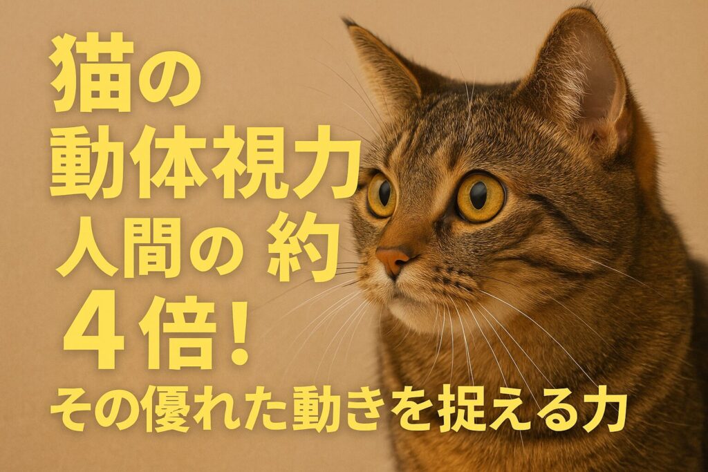 猫の動体視力は人間の約4倍!その優れた動きを捉える力