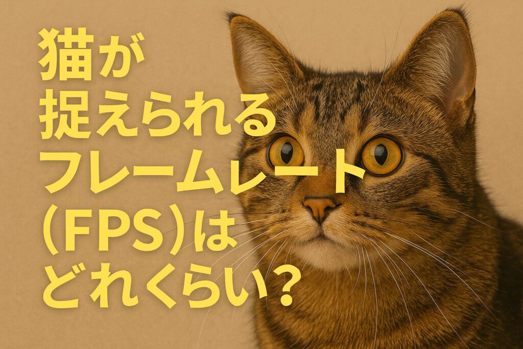 猫が捉えられるフレームレート(FPS)はどれくらい?
