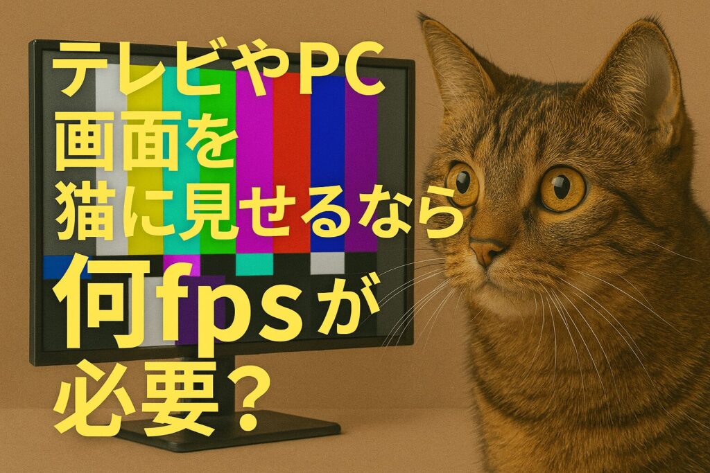 テレビやPC画面を猫に見せるなら何fpsが必要?
