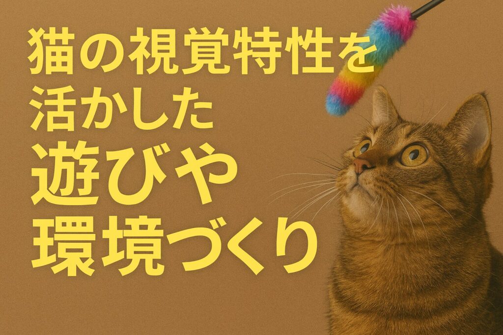 猫の視覚特性を活かした遊びや環境づくり